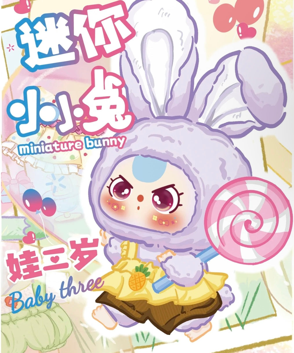 miniature bunny baby three